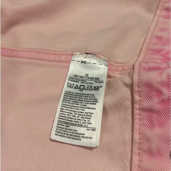 GUC Pink Gap Jean Jacket, size M - Picture 6 of 6